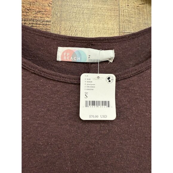 Free People FP Beach Skylar Maxi Dress in Plum Sz Small NWT - Picture 4 of 9